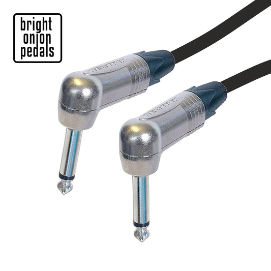 Premium Mono Van Damme Neutrik Right Angled to Right Angled Jack Instrument Cable