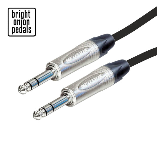 Premium Stereo TRS Van Damme Neutrik Straight to Straight Jack Balanced Cable