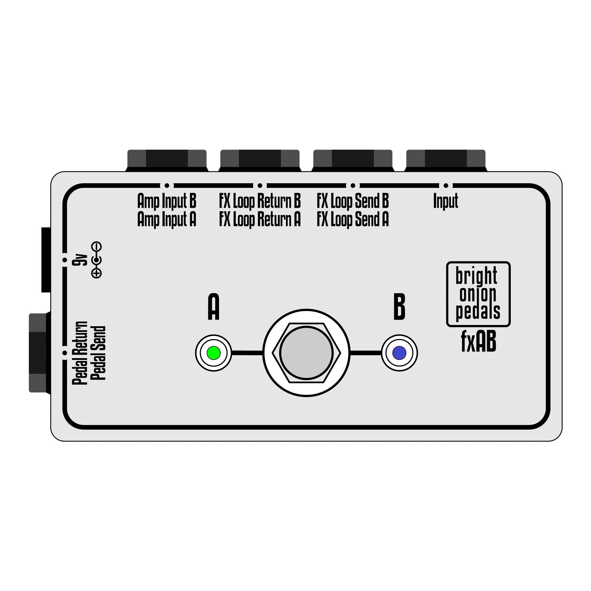 amp switcher pedal Amp FX Loop AB Switch