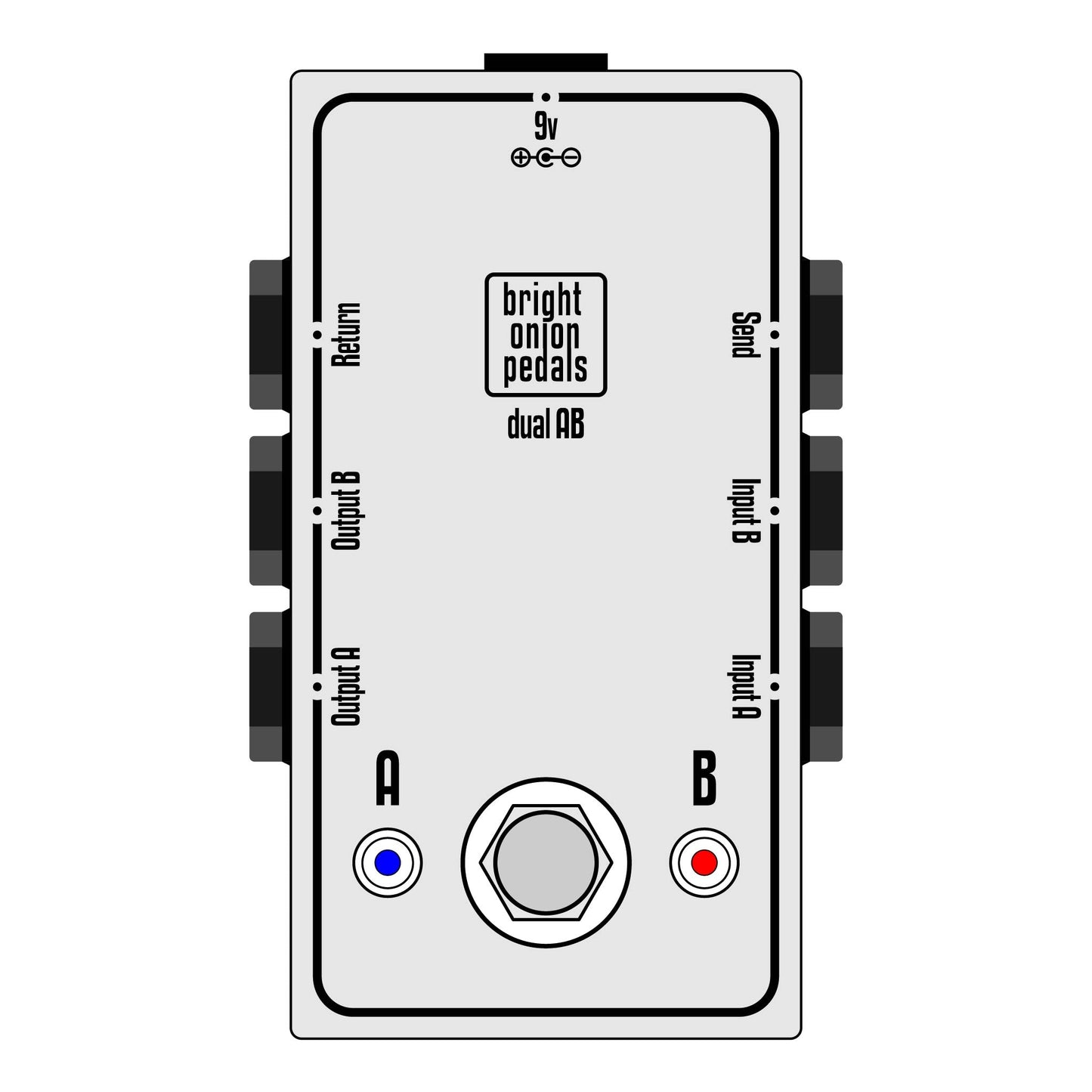 Dual AB Switch v2 - Bright Onion Pedals