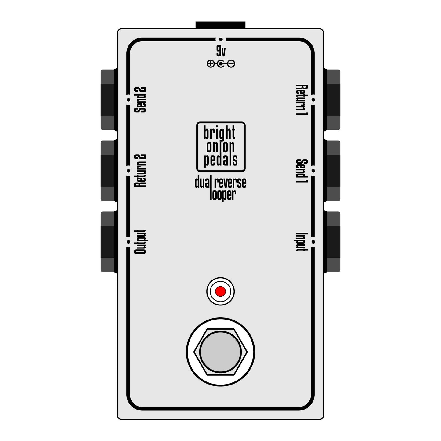 Dual Reverse Looper v2 - Bright Onion Pedals