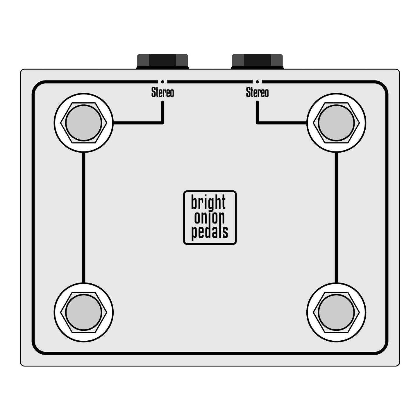 Quad Momentary Footswitch - Bright Onion Pedals