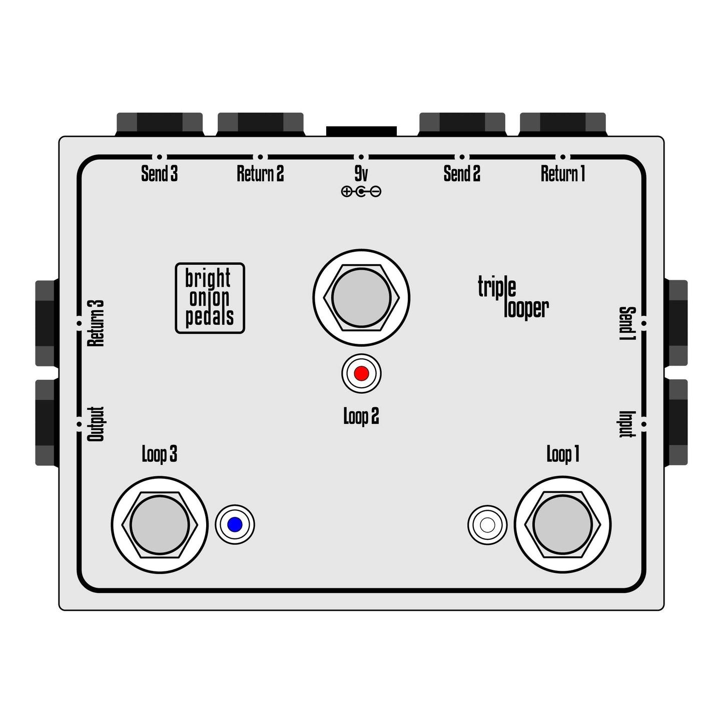 Triple Looper - Bright Onion Pedals