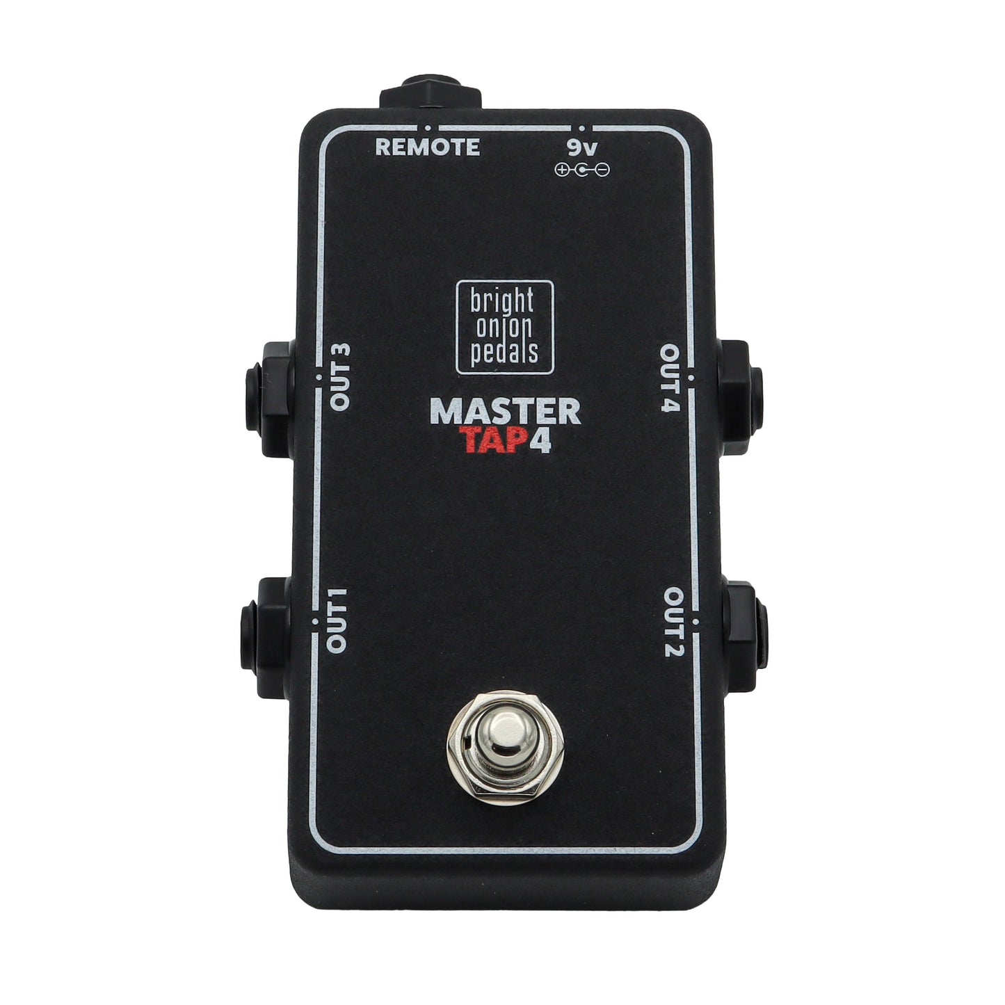 MasterTap4 Quad Tap Tempo Switch - Bright Onion Pedals - Top