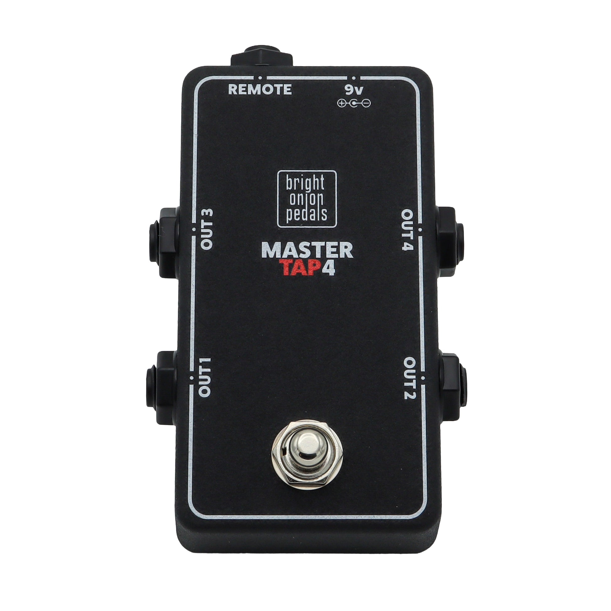 MasterTap4 Quad Tap Tempo Switch - Bright Onion Pedals - Top