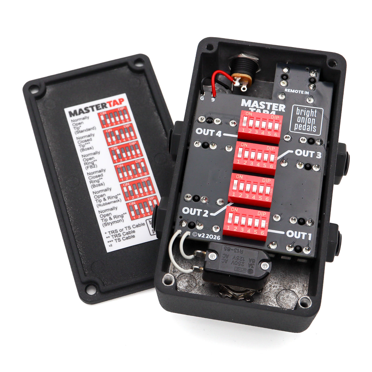 MasterTap4 Quad Tap Tempo Switch Inside