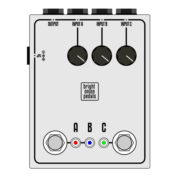 ABC Input Volume Switch - Bright Onion Pedals