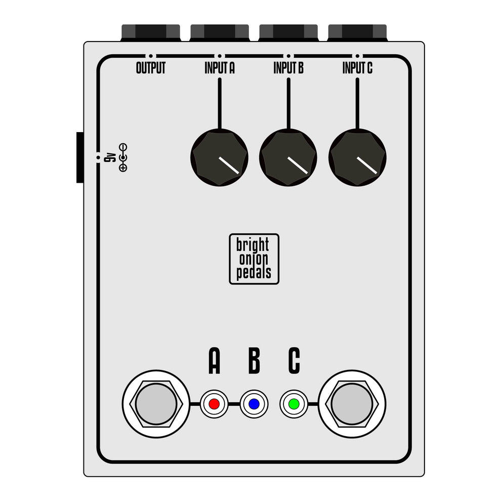 ABC Input Volume Switch - Bright Onion Pedals