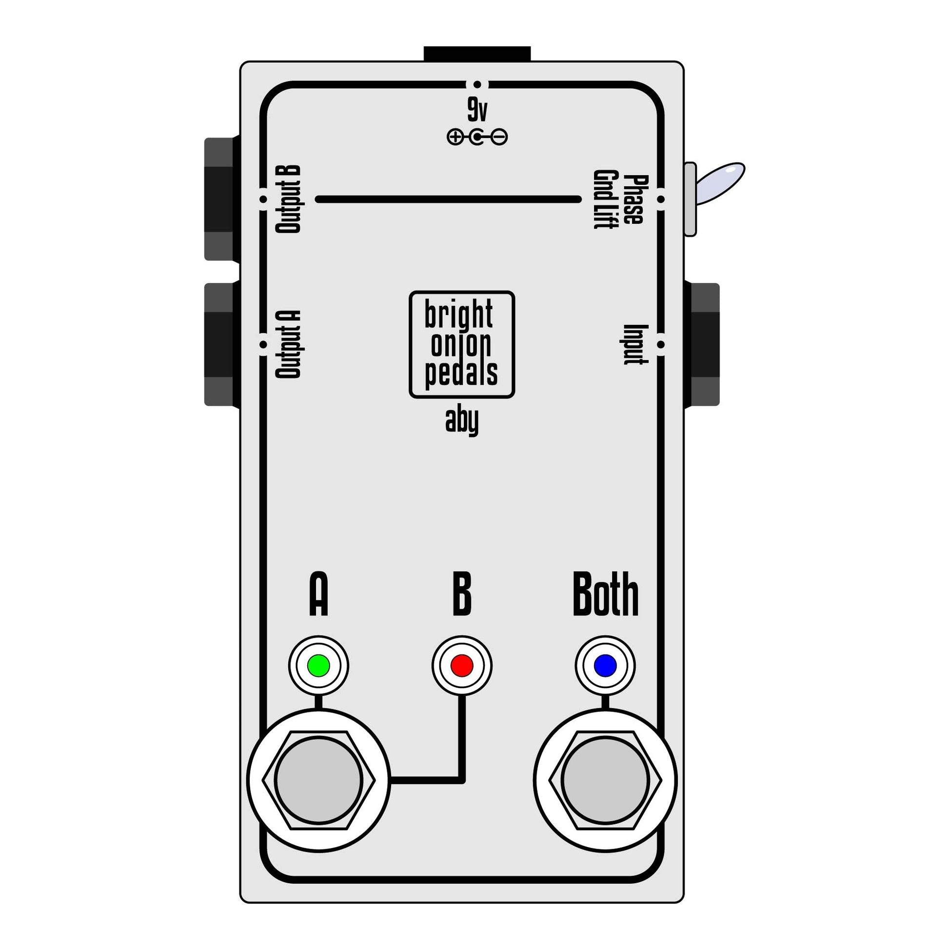 ab pedal Isolated ABY Pedal v2