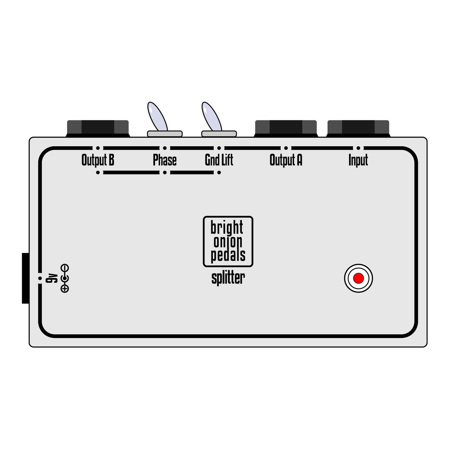 Active Splitter with Isolated Second Output - Bright Onion Pedals