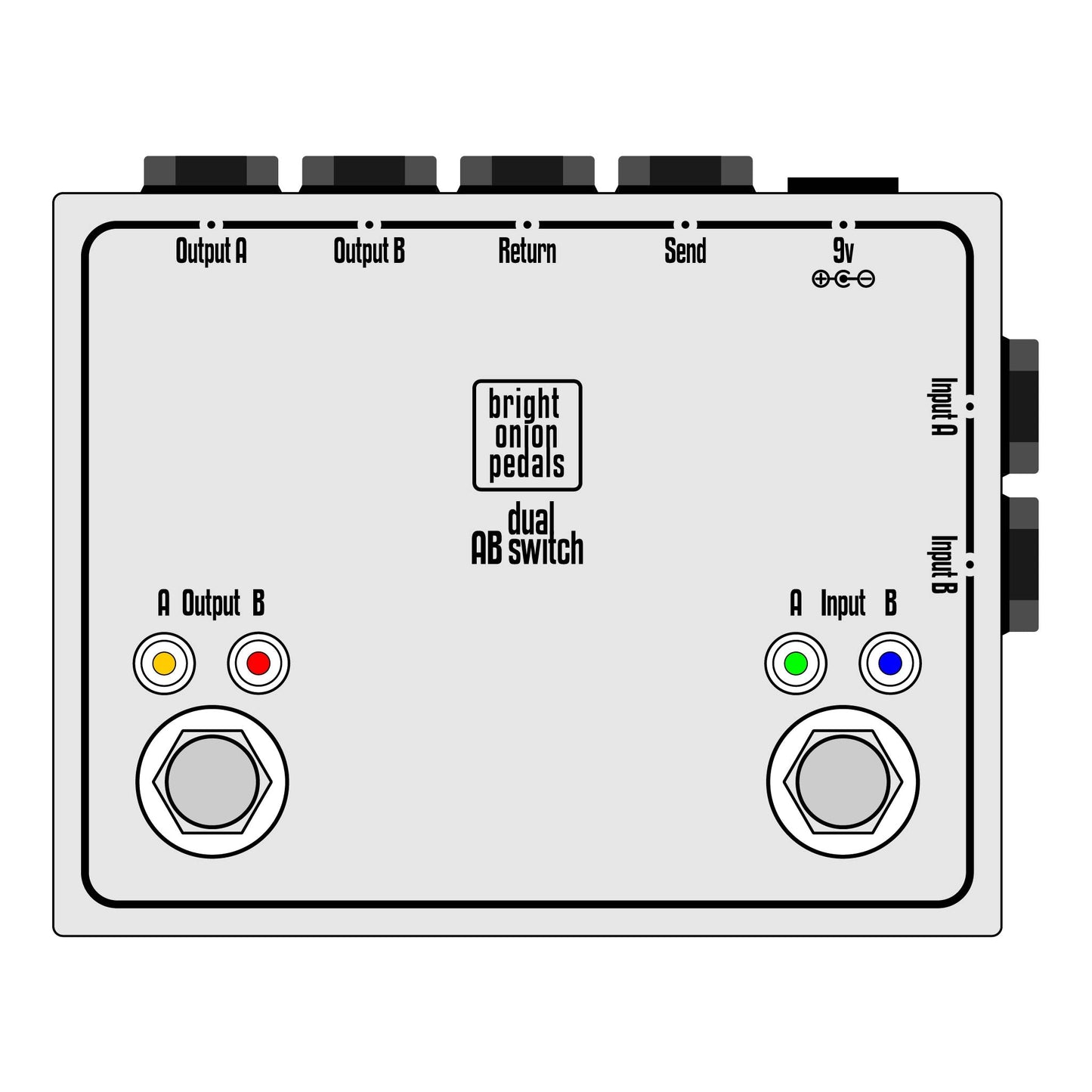 Dual AB Switch - Bright Onion Pedals