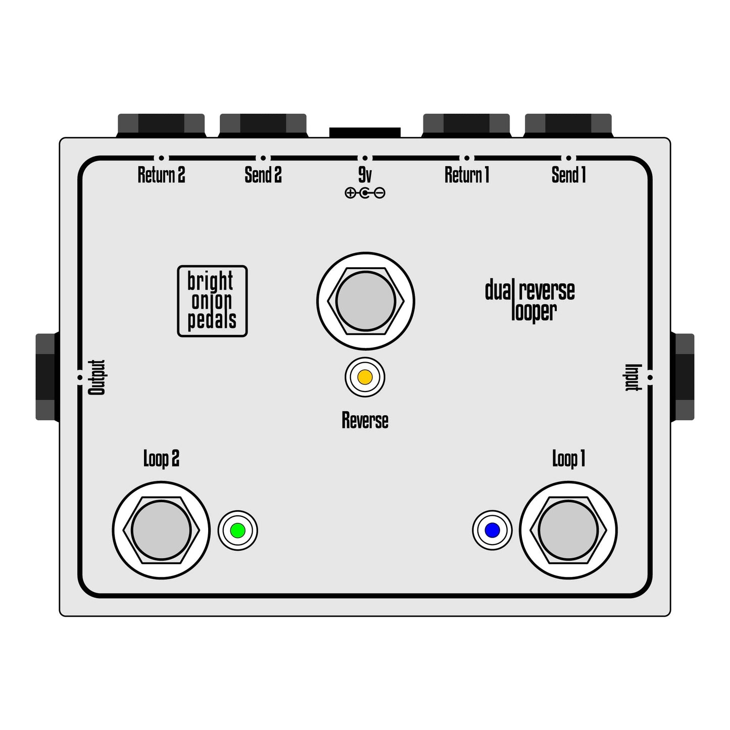 Dual Reverse Looper - Bright Onion Pedals