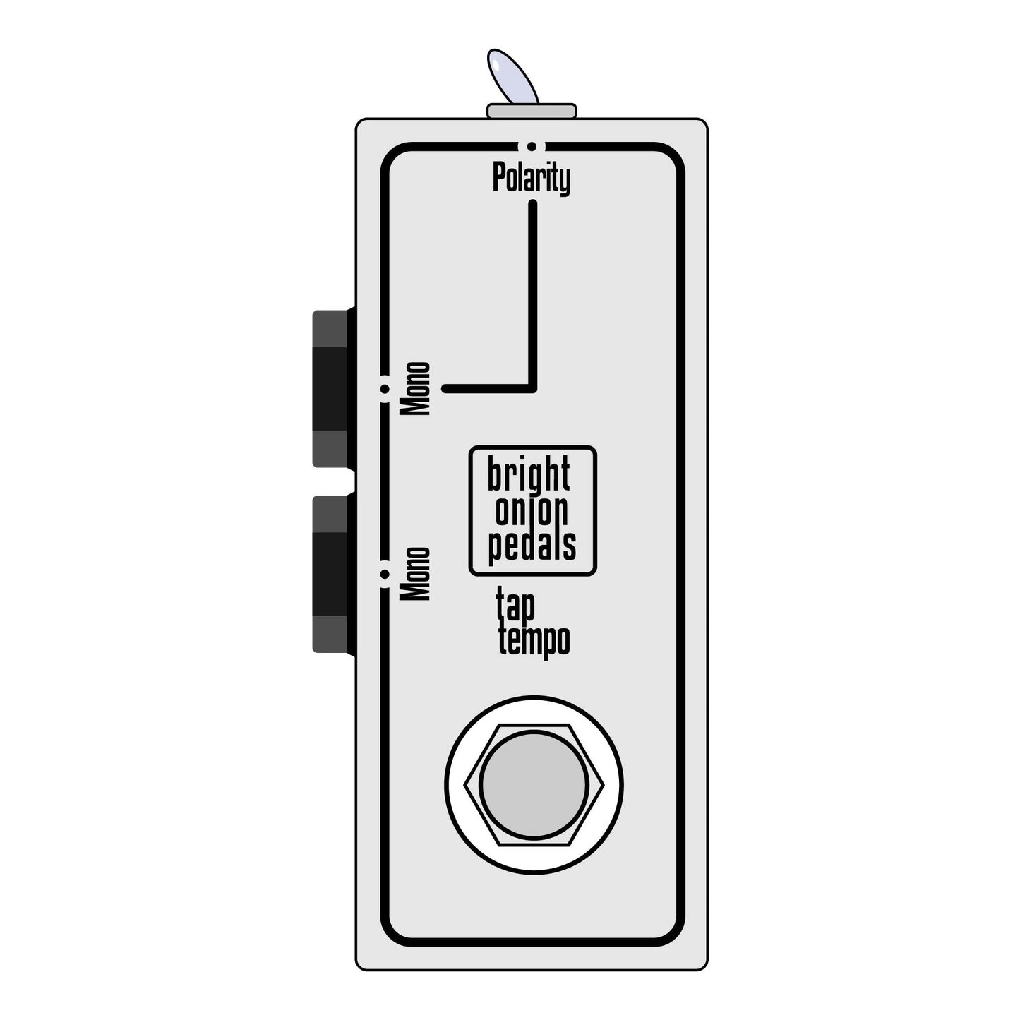 Dual Tap Tempo Switch with Polarity Switch - Bright Onion Pedals