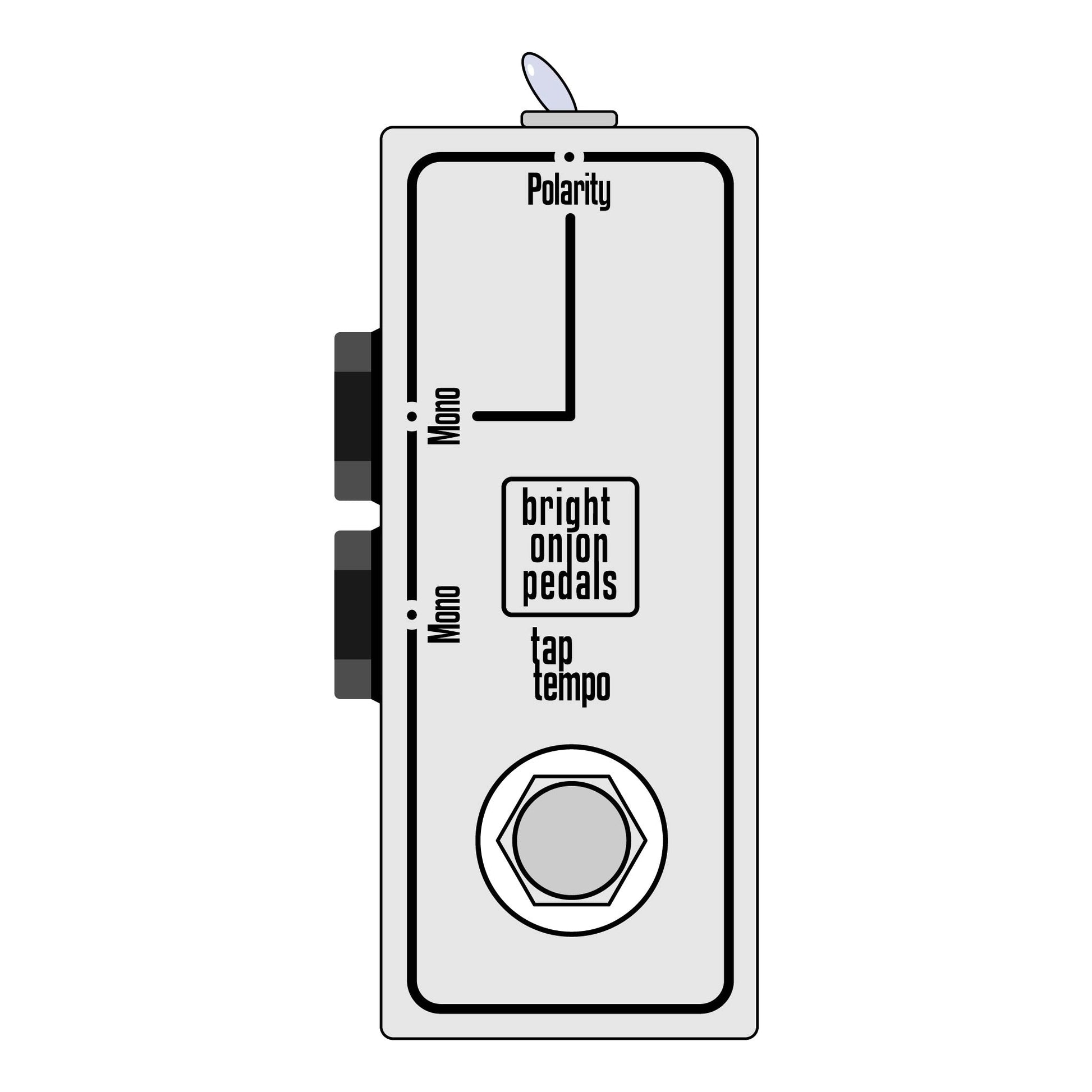 Dual Tap Tempo Switch with Polarity Switch - Bright Onion Pedals