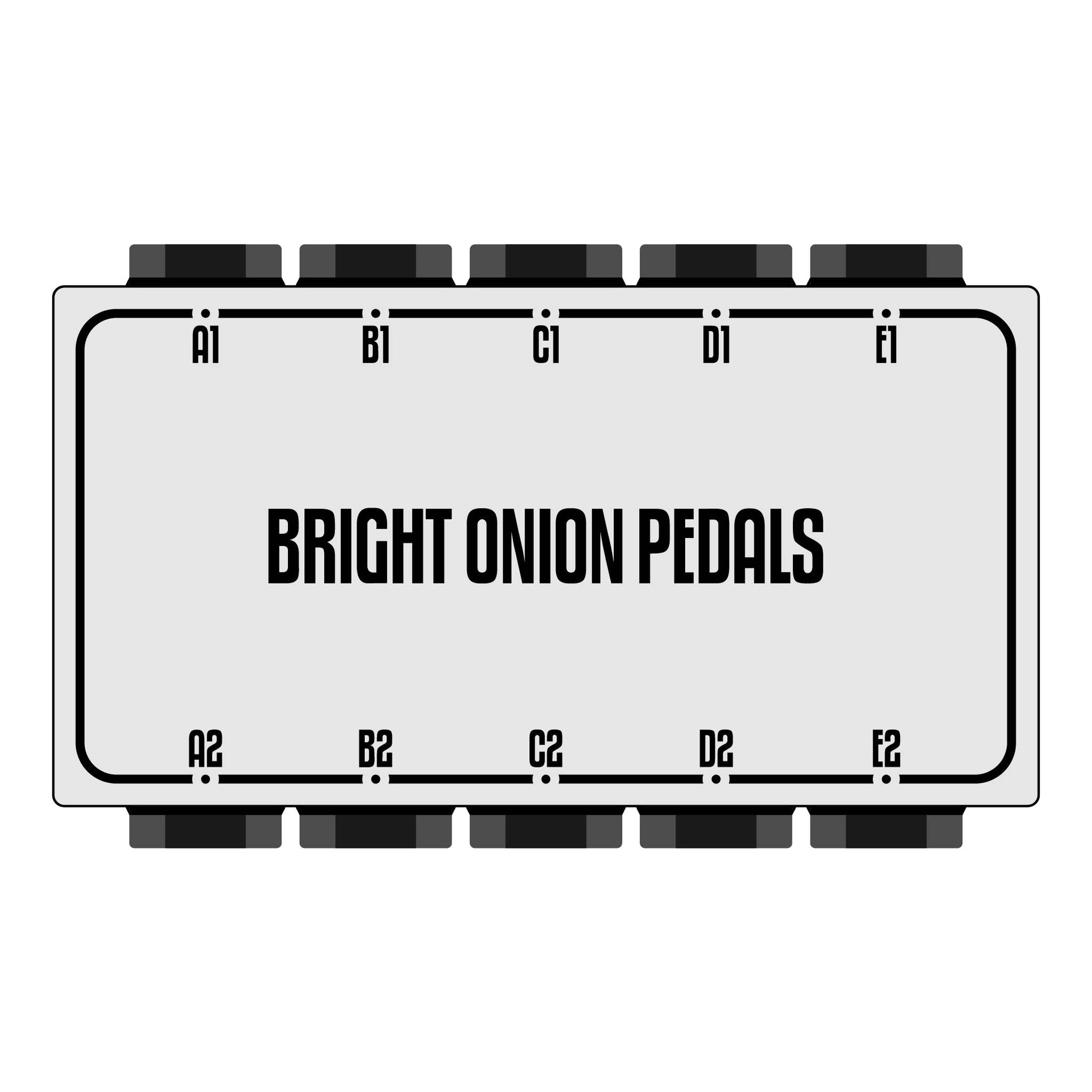 DYO 5 Gang Patchbox - Side Sockets - Bright Onion Pedals