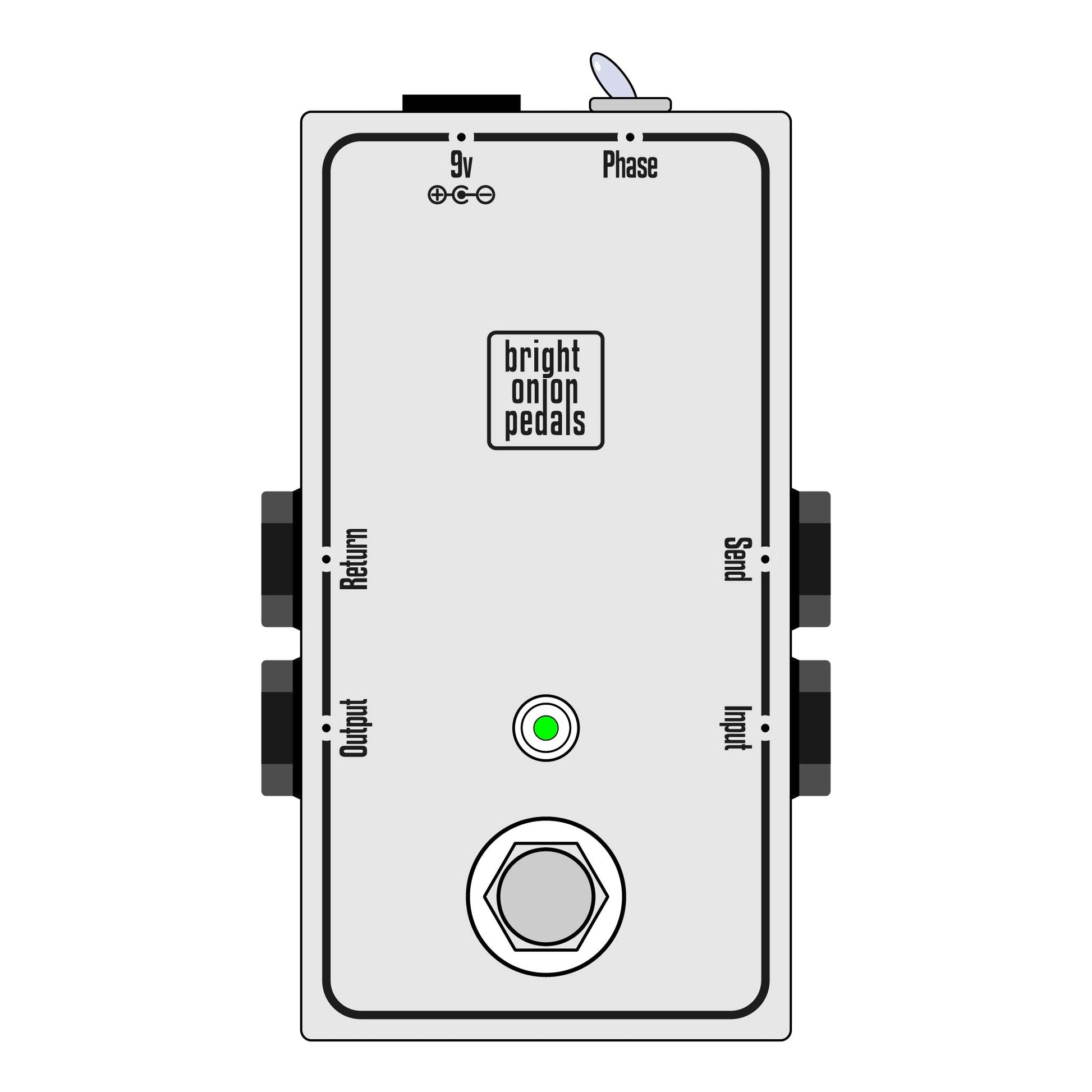 phase inverter pedal True Bypass Looper – Phase Reverse – Bright Onion – Bright Onion Pedals