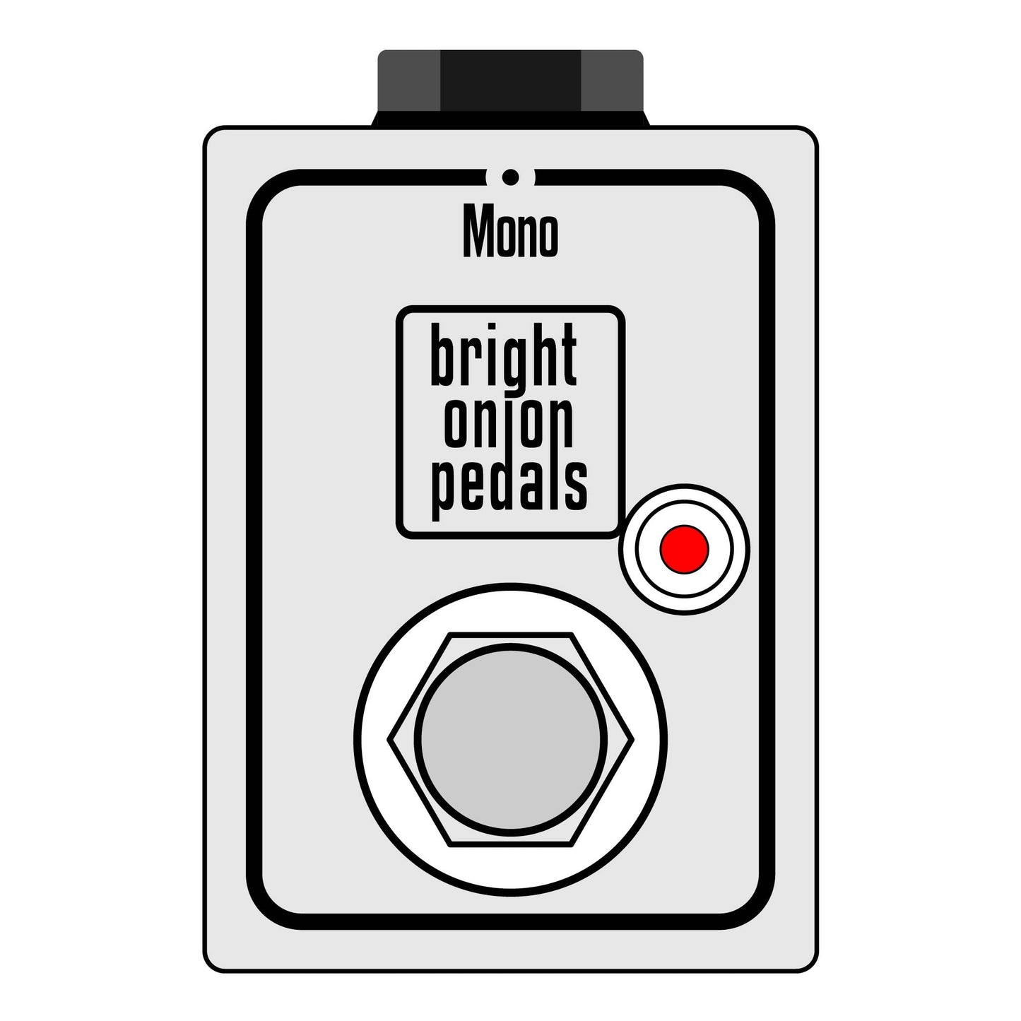 Micro Blues Junior Fat Footswitch Pedal - Bright Onion Pedals