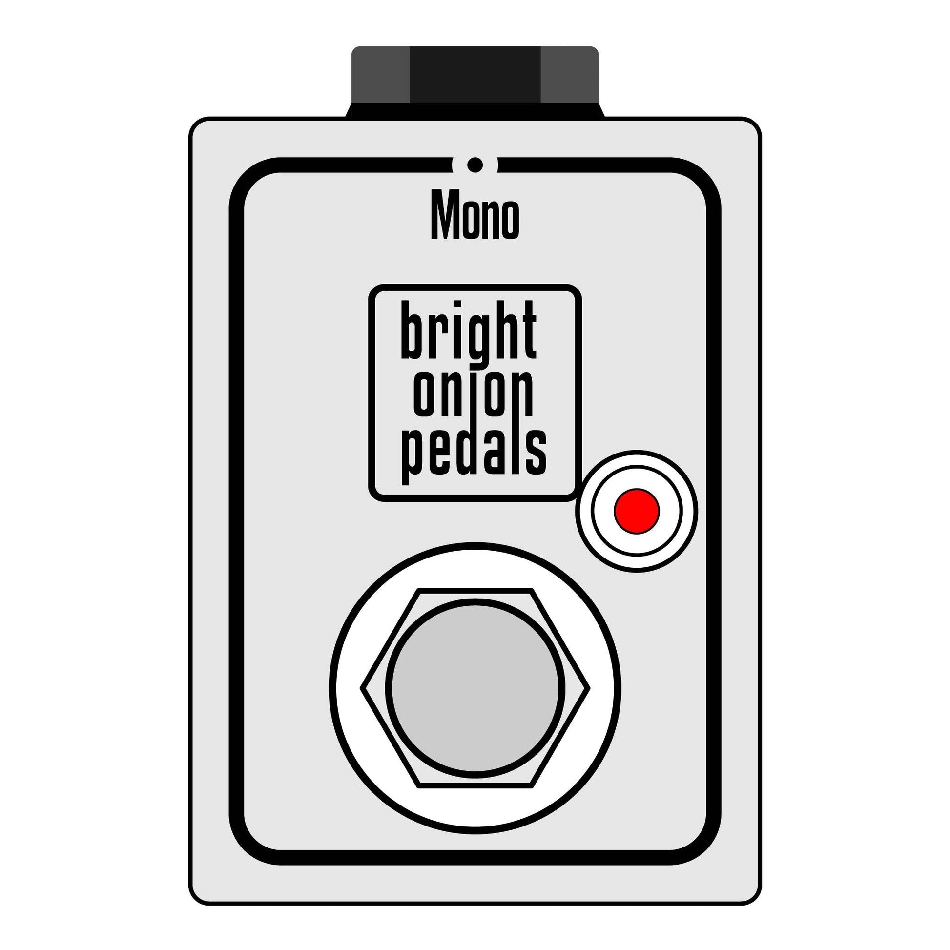 Micro Orange Footswitch Pedal - Bright Onion Pedals