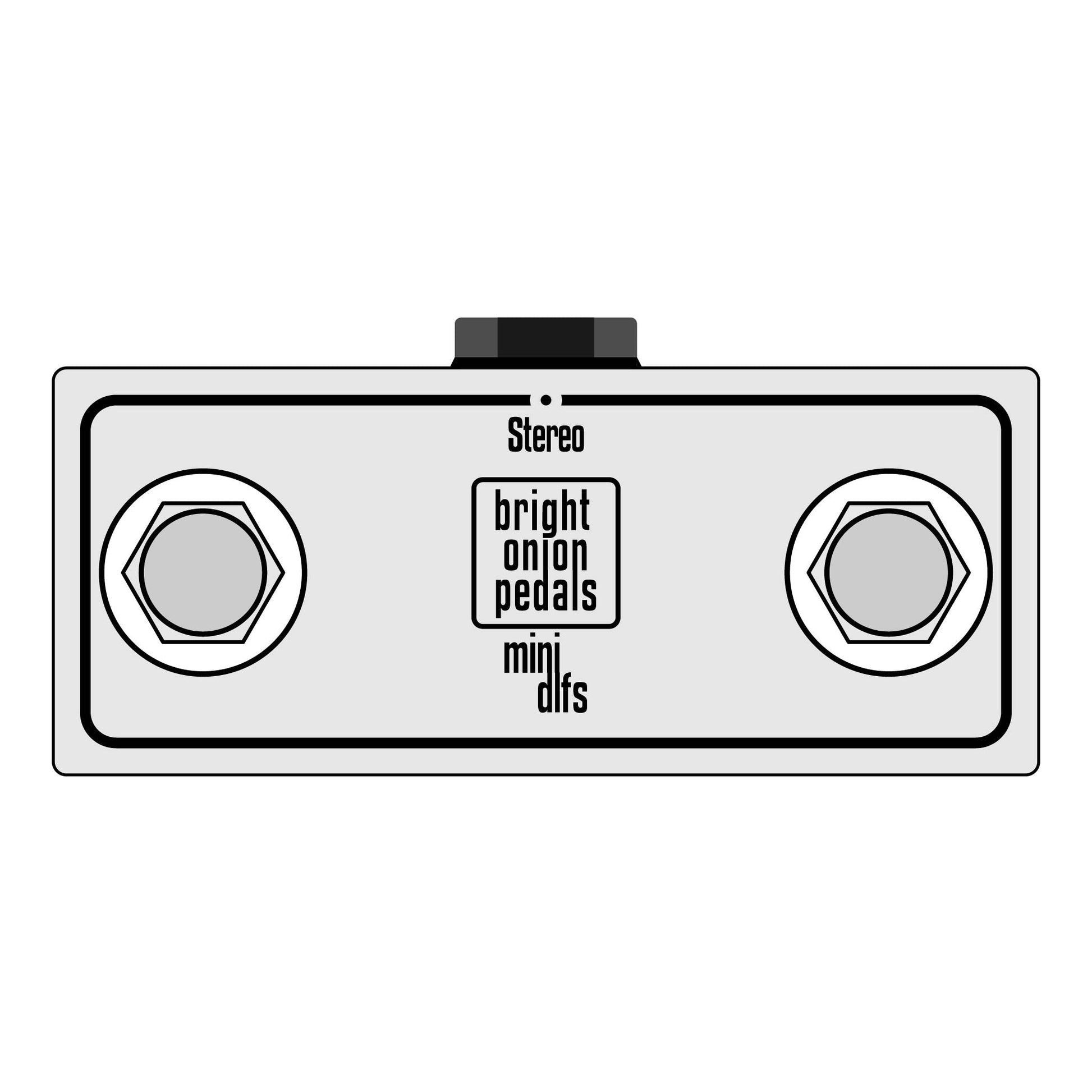 Latching Footswitch – Mini Dual - Bright Onion Pedals