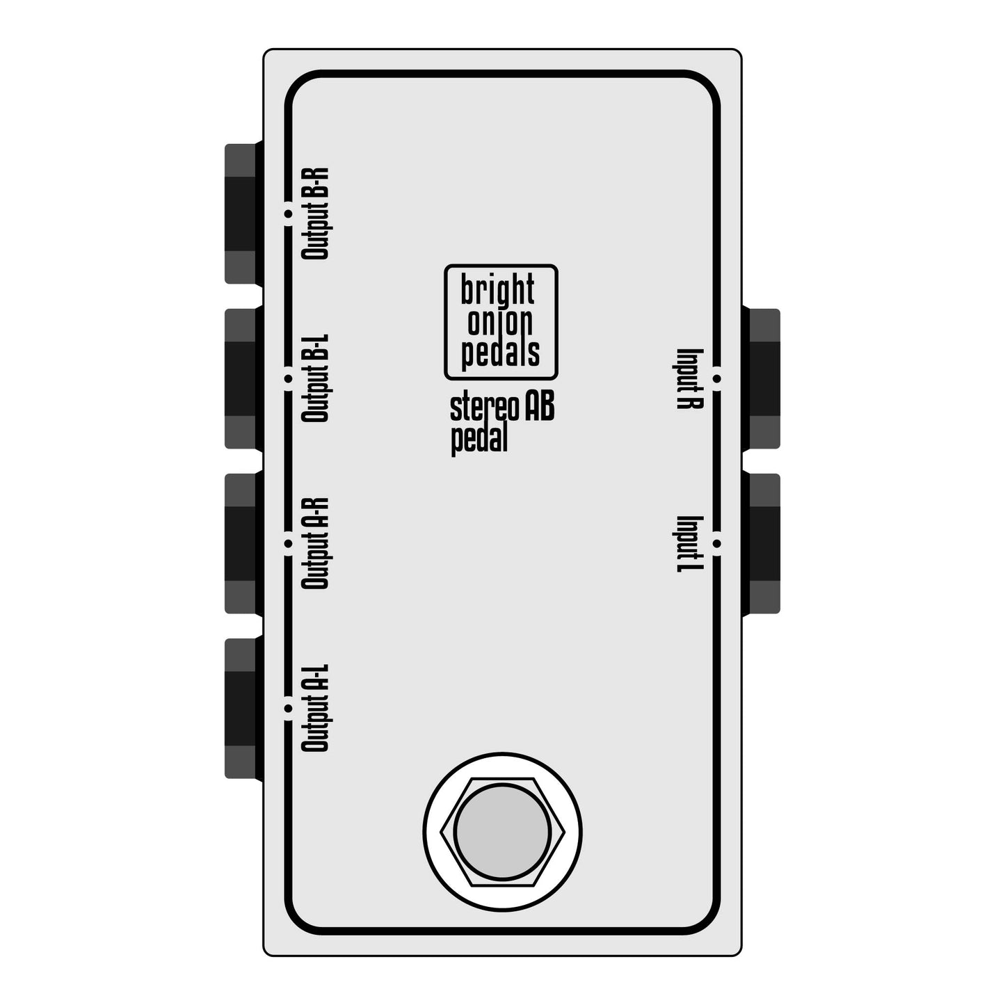Stereo AB Output Switch - Bright Onion Pedals